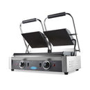 Presa panini grill dubla, 2x22 cm, plite striate, 1,8 kW