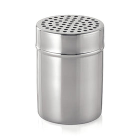 Presaratoare inox 350 ml. orificii 4 mm. Ø7xH10 cm Presaratoarea din inox de 350