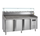 PT1300 GVC38-200-SS201 SS304, 565 l, 2 to 10, 3 usi cu balamale autoînchizătoare, Static Ventilat, 300 W, C