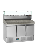 PT1365 GVC33-140-SS201 SS304, 368 l, 2 to 10 C, 3 uși solide cu balama, Static Ventilat, 175 W, C