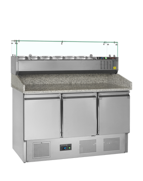 PT1365 GVC33-140-SS201 SS304, 368 l, 2 to 10 C, 3 uși solide cu balama, Static Ventilat, 175 W, C
