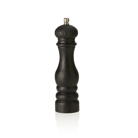 Rasnita de sare din lemn cu mecanism de macinare din otel inoxidabil, inaltime 22 cm, otel inoxidabil, lemn
