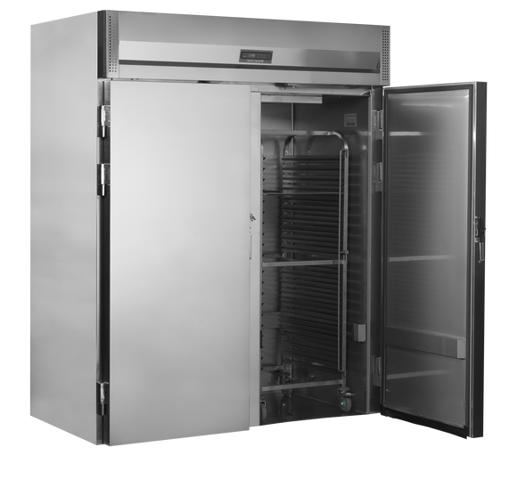 Frigider roll-in inox RIC1760 vedere laterala Tefcold – frigider roll-in inox pentru carucioare gastronorm in bucatarie profesionala