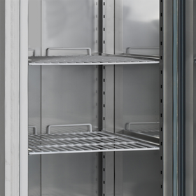 RK1420-SS304, 1004 l, -2 la 10, 2 uși solide cu închidere automată, Ventilat, LED, 320 W, C Gama RK de frigidere verticale
