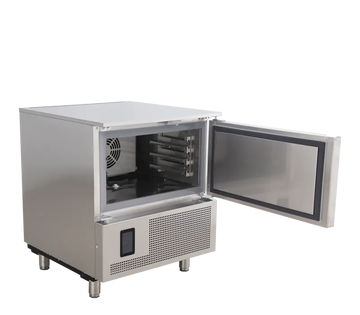 Racitor rapid Abatitor 3 tavi GN 1/1 vedere laterala Tefcold – răcitor rapid blast chiller pentru răcire și congelare rapidă a alimentelor