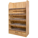 Raft pentru Mega M legume si fructe H-200 cm L-100 cm G-50 cm stejar american Raft pentru legume si fructe