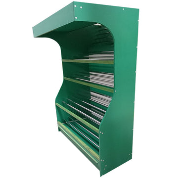 Raft pentru legume si fructe cu iluminare LED 125x60xH200 cm, verde, imagine 1