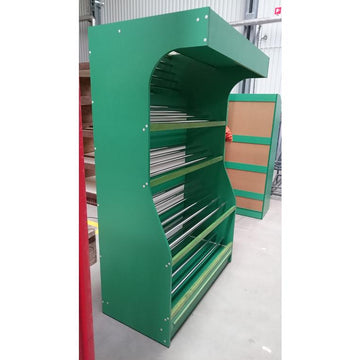 Raft pentru legume si fructe cu iluminare LED 125x60xH200 cm, verde, imagine 2