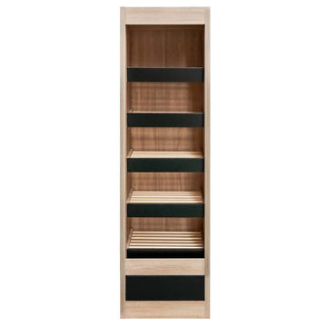 Raft pentru paine deschis 60x58xH205 cm, stejar sonoma/negru, imagine 2