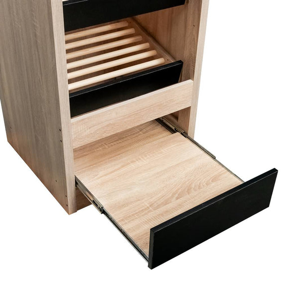 Raft pentru Mega M paine deschis H-205 cm L-60 cm G-58 cm stejar sonoma Raft pentru paine este un
