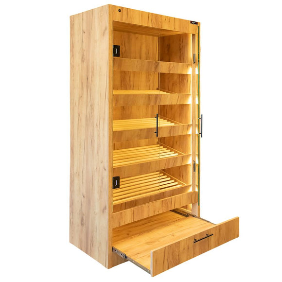 Raft pentru Mega M paine cu geam H-205 cm L-100 cm G-58 cm db kraft