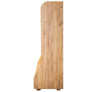 Raft pentru Mega M paine H-180 cm L-125 cm G-60 cm plexi iluminare LED d?b kraft Raft pentru paine T H180