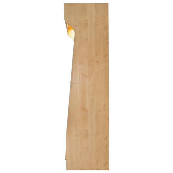 Raft pentru Mega M paine H-200 cm L-100 cm G-50 cm plexi iluminare LED dab sonoma Raft pentru paine cu inaltimea