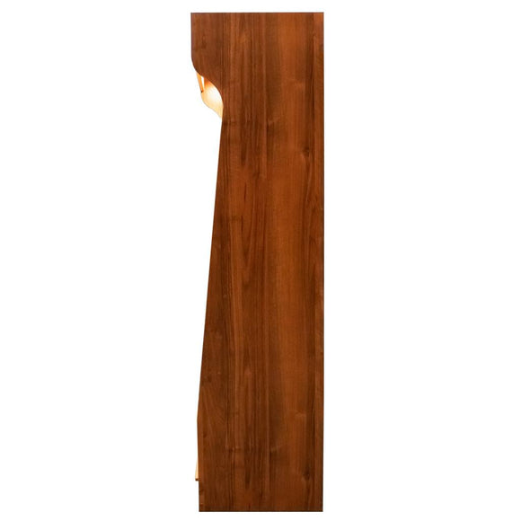 Raft pentru Mega M paine H-200 cm L-100 cm G-50 cm plexi iluminare LED orzech ecco Raft pentru paine cu inaltimea