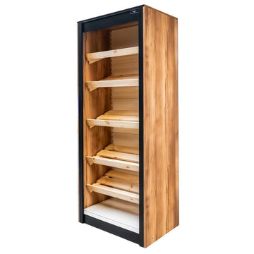 Raft pentru paine cu polite din lemn 87x62xH212 cm, baroc auriu, imagine 1