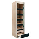 Raft pentru Mega M paine cu vitrina H-205 cm L-60 cm G-58 cm stejar sonoma