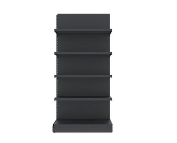 Raft metalic de perete pentru magazin Mega-M Merkury II, modul de extensie, H-210 cm, L-101,5 cm, grafit