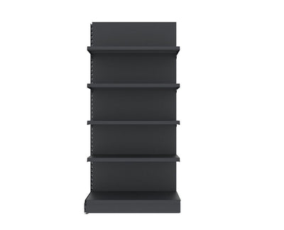 Raft metalic de perete pentru magazin Mega-M Merkury II, modul de extensie, H-210 cm, L-101,5 cm, grafit