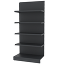 Raft metalic de perete pentru magazin Mega-M Merkury II, modul de extensie, H-210 cm, L-101,5 cm, grafit-2