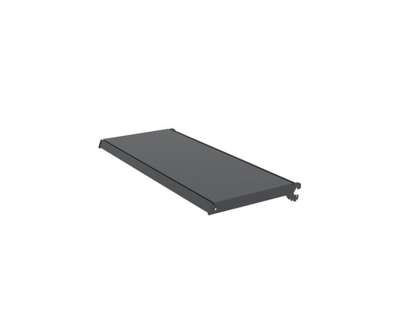 Raft metalic de perete pentru magazin Mega-M Merkury II, modul de extensie, H-210 cm, L-101,5 cm, grafit