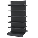 Raft metalic gondola pentru magazin Mega-M Merkury II, bifacial, modul de extensie, H-210 cm, L-101,5 cm, grafit-2
