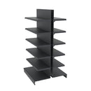 Raft metalic gondola pentru magazin Mega-M Merkury II, bifacial, modul de extensie, H-210 cm, L-101,5 cm, grafit-3