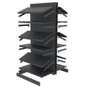 Raft metalic gondola pentru magazin Mega-M Merkury II, bifacial, modul de extensie, H-210 cm, L-101,5 cm, grafit-4