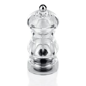 Rasnita de piper, Ø 5,5 cm, inaltime 12 cm, otel inoxidabil, acril Cu rasnita din otel inoxidabil