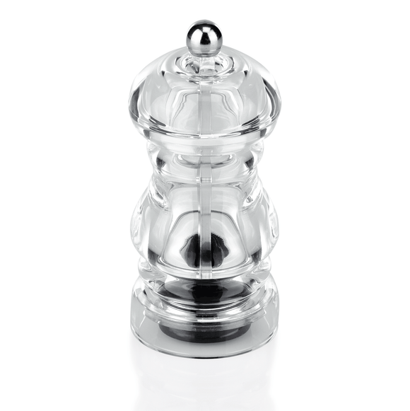 Rasnita de piper, Ø 5,5 cm, inaltime 12 cm, otel inoxidabil, acril Cu rasnita din otel inoxidabil