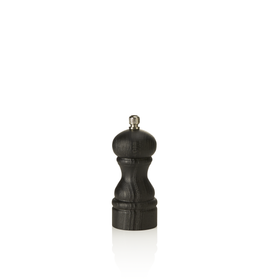 Rasnita de piper din lemn cu mecanism din otel carbon, inaltime 14 cm, otel carbon, lemn Rasnita de piper cu mecanism