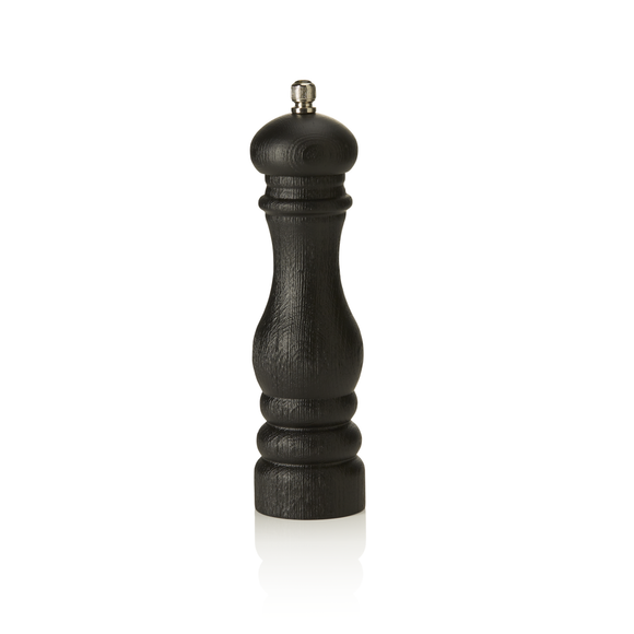 Rasnita de piper din lemn cu mecanism de macinare din otel carbon, inaltime 22 cm, otel carbon, lemn