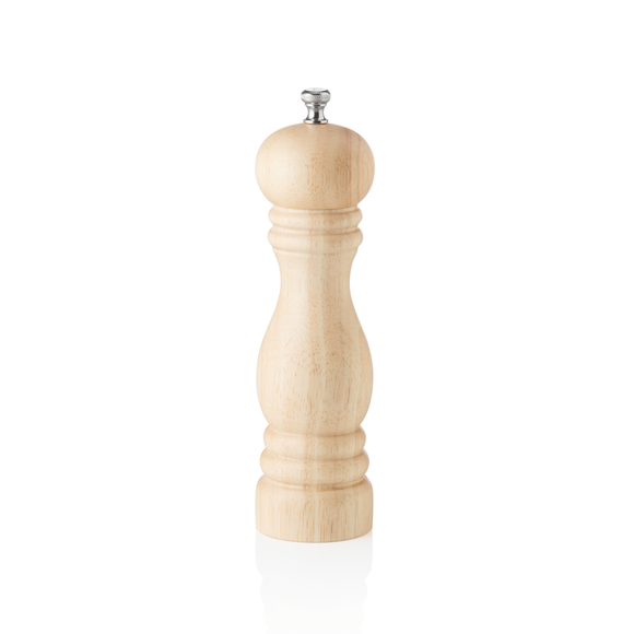 Rasnita de piper cu mecanism ceramic CLASSIC MILL, inaltime 20 cm, lacuit natural, ceramica, lemn