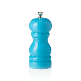 Rasnita de sare cu mecanism ceramic CLASSIC MILL, inaltime 11 cm, turcoaz lucios, ceramica, lemn
