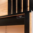 Regal pentru Mega M paine H-244 cm L-247,5 cm G-62 cm stejar baroc auriu Raft pentru panifica tie cu