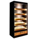 Regal pentru Mega M paine cu sticla H-205 cm L-100 cm G-58 cm negrudub kraft Raft pentru paine modul cu