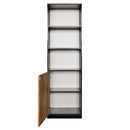 Raft de birou pentru biblioraft 60x35xH200 cm, stejar kraft/negru, imagine 4