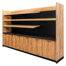 Raft de expunere-vanzare casa marcat H-230 cm L-364 cm G-63 cm kraft/negru-1