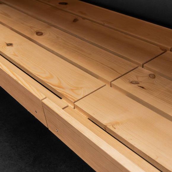 Raft de expunere-vanzare casa marcat H-230 cm L-364 cm G-63 cm kraft/negru