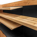 Raft de expunere-vanzare casa marcat H-230 cm L-364 cm G-63 cm kraft/negru-8