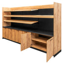 Raft de expunere-vanzare casa marcat H-230 cm L-364 cm G-63 cm kraft/negru-3