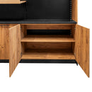 Raft de expunere-vanzare casa marcat H-230 cm L-364 cm G-63 cm kraft/negru-4
