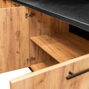 Raft de expunere-vanzare casa marcat H-230 cm L-364 cm G-63 cm kraft/negru-11
