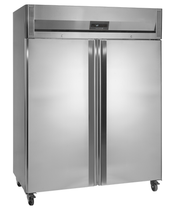 Congelator vertical inox RF1420C, 954 l, -22/-18C, 2 usi Tefcold – congelator vertical inox pentru restaurant si bucatarie profesionala