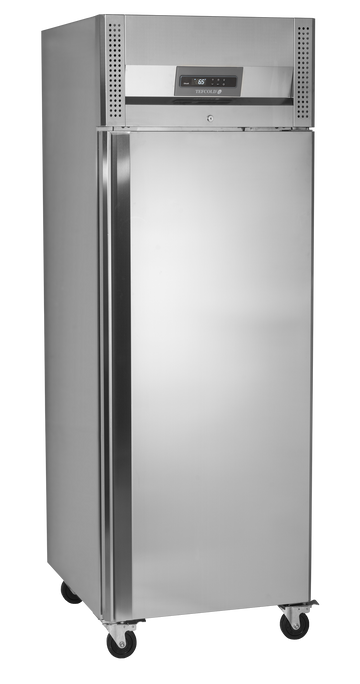 Congelator vertical inox RF505, 429 l, -24/-18C, 1 usa Tefcold – congelator vertical inox pentru restaurant si bucatarie profesionala