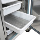 Frigider vertical inox RKS600 pentru peste vedere laterala Tefcold – frigider vertical inox pentru peste si fructe de mare