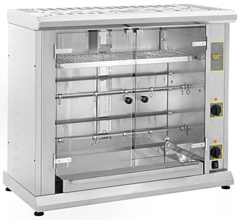 Rotisor electrica cu doua axe - capacitate 8 pui, putere 4,4 kw, alimentare 380v