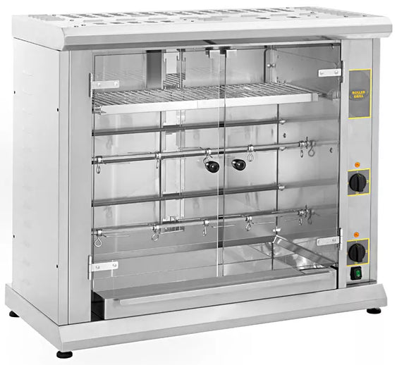 Rotisor electrica cu doua axe - capacitate 8 pui, putere 4,4 kw, alimentare 380v