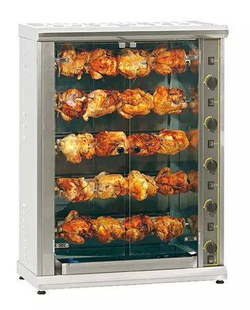Rotisor pe gaz cu 5 axe - capacitate 20 pui, putere 19 kw Rotisor pe gaz cu 5