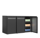 Back bar modular refrigerat antracit SCL-222MU+ vedere laterala Tefcold – sistem back bar modular refrigerat Serrco Combi-Line pentru bar profesional