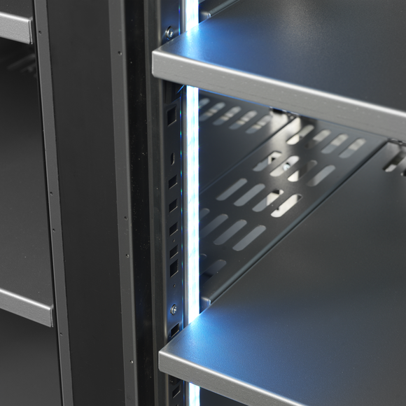 Back bar modular refrigerat antracit SCL-2MU+ interior Tefcold – sistem back bar modular refrigerat Serrco Combi-Line pentru bar profesional